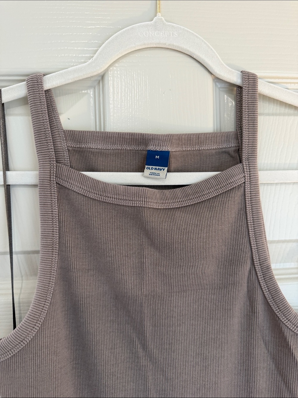 Sleeveless Taupe Midi Dress with Side Slit - Picture 2 of 3